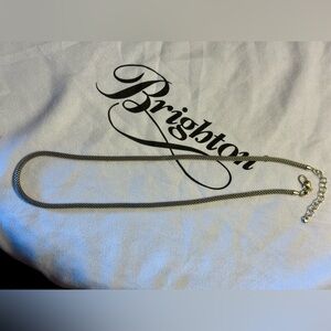 Brighton Silver Plated Long Serpentine Charm Necklace